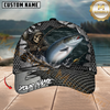 Maxcorners Fishing Skull Angler Torn Metal Personalized 3D Cap