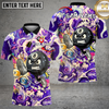 Maxcorners 8Ball Pool Shirt Graffiti Splash Art Billiards Hustle Style Multi Options Personalized Name, Team Name Unisex 3D Shirt (4 Colors)
