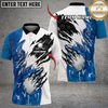 Maxcorners Savage Swing Golf Polo Personalized Name, Team Name 3D Shirt (4 Colors)