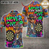 Maxcorners Darts Never Give Up Cool Kid Graffiti Multiple Options Personalized Name, Team Name 3D Shirt