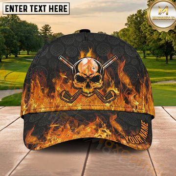 Maxcorners Golf Female Golfer Graffiti Splash Personalized Name Cap