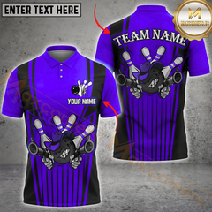 Maxcorners Cowboy Bowling Gunner Multicolor Customized Name, Team Name 3D Shirts