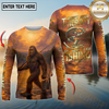 Maxcorners Fishing Sunset Lake Bigfoot Fisherman I Don’t Need Therapy I Just Need To Go Personalized Name, Team Name 3D Long Sleeve Shirt (Large Mouth Bass, Walleye, Trout, Crappie, Catfish, Pike)