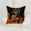 Maxcorners Darts Till Death Grim Reaper Flame Multicolor Customized Name 3D Pillow
