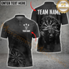 Maxcorners Darts Bullseye Fury Personalized Name 3D Unisex Shirt