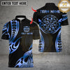 Maxcorners Polynesian Tattoo Dartboard Multicolor Customized Name, Team Name 3D Shirts