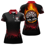 Maxcorners Fire Flame Dartboard In City Champion World Dart Shirts For Men, Dart Jerseys LM054