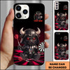 Maxcorners Bull Warrior Darth Style Funny Dartboard Personalized Name 3D Phone Case