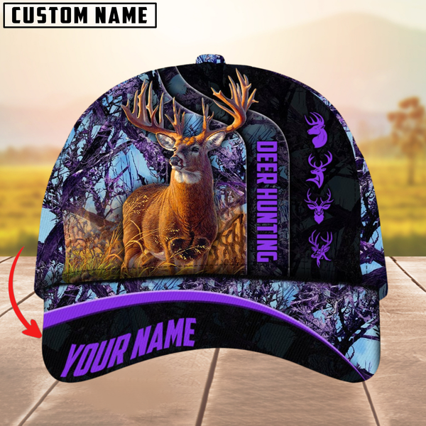 Maxcorners The Unique Premium Deer Hunting Camouflage Pattern Multicolor Personalized Name 3D Cap