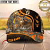 Maxcorners Hunting Deer Black Camo Multiple Options Personalized Name 3D Cap