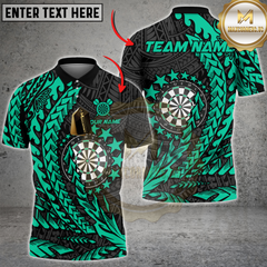 Maxcorners Darts Tribal Multicolor Customized Name, Team Name 3D Shirts