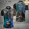Maxcorners Billiard Fire And Ice 8 Ball Broken Glass Multicolor Customized Name, Team Name 3D Shirt
