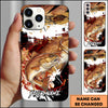 Maxcorners Fishing Phone Case Abstract Splash Modern Art Personalized Name 3D Phone Case (10 Fish Species)