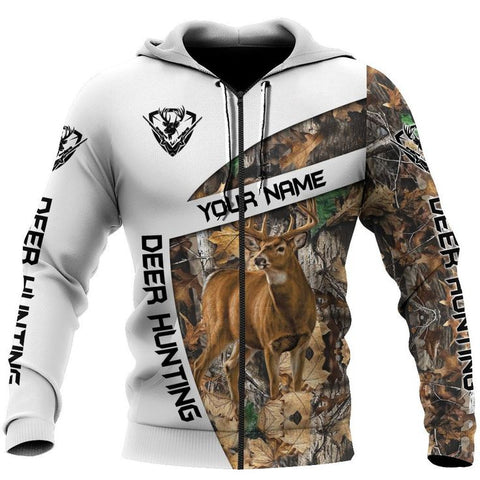 Maxcorners Deer Hunting B3 3D Over Printed Hoodie