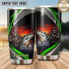 Maxcorners Fishing Tumbler Sunset Lake Angler Frame Design Personalized Name Tumbler (13 Species)