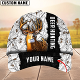 Maxcorners Cool Men’s Camouflage Deer Hunting Multicolor Option Personalized Name 3D Cap