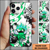 Maxcorners Bowling Bull Fire Strike Multicolor Personalized Name 3D Phone Case