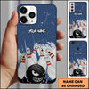Maxcorners Bowling Angry Cartoon Pins Strike Multicolor Personalized Name 3D Phone Case