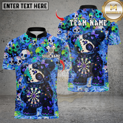 Maxcorners Scary Teddy Bear Dartboard Multicolor Customized Name, Team Name 3D Shirts