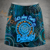 Maxcorners Darts Neon Let’s Play Darts Bitches Quote Personalized 3D Skirts With Shorts 1