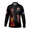 Maxcorners Custom Skull Golf Polo Shirt, Mens Golf Gift, Funny Golf Shirt