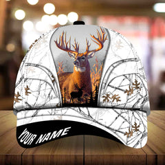 Max Corners Epic Art Deer Hunting Camo Pattern 3D Multicolor Personalized Cap