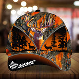 Maxcorners Epic Deer Hunting Zip Camo Pattern 3D Multicolor Personalized Cap