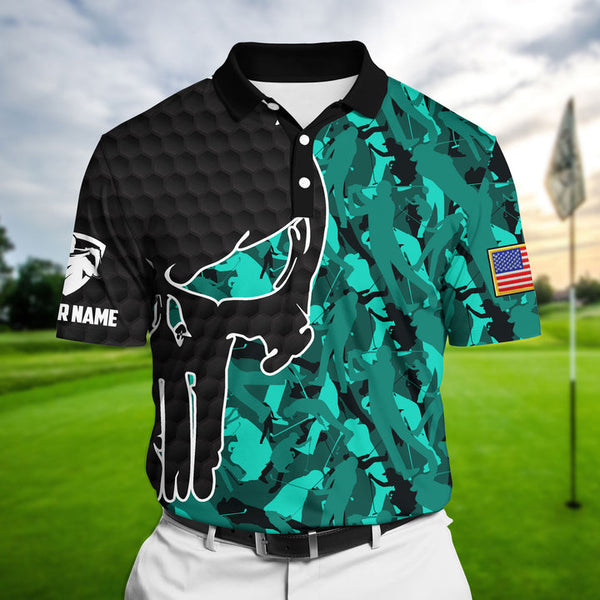 Max Corner Pride Crazy Skull Golf Lover, Cool Polo 3D AOP For Lovers Multicolor Custom Name