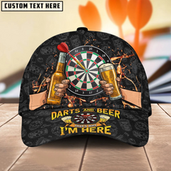 Maxcorners Darts Beer Personalized Name 3D Cap