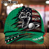 Maxcorners Golf American Flag Golfer Swing Personalized Name 3D Cap
