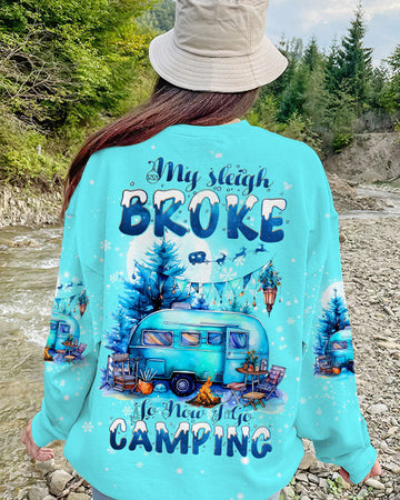 Maxcorners My Sleigh Broke Camping Christmas All Over Print LM2101