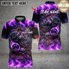 Maxcorners Bowling Flaming Skull Reaper Multicolor Customized Name, Team Name 3D Shirts