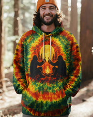 Maxcorners Bigfoot Under Moon Swirl All Over Print LM1601