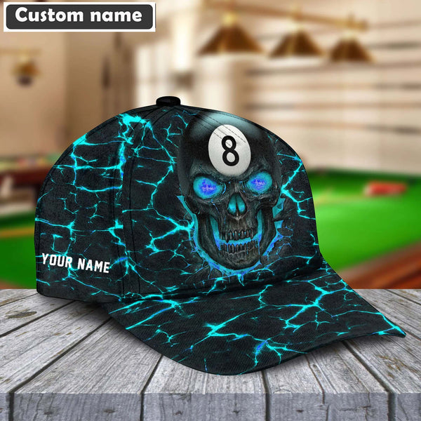 Maxcorners Personalized Billiards Skull Cap (8 colors)