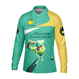 Maxcorners Master Tournament Custom Men's Golf Polo Shirt, Golf Gifts For Dad