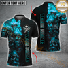 Maxcorners Fiery Skull Darts Jersey Multicolor Options Personalized Name, Team Name 3D Polo Shirt