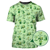 Maxcorners Ladies Golf Pattern Polos, Golf & Margarita Women's Golf Shirt, Cocktail And Golf Shirts For Golfers