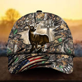 Maxcorners Camo Sneak Deer Hunter's Trucker Personalized 3D Hats