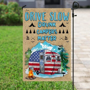 Maxcorners Camping Happy American US Flag VT28