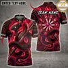 Maxcorners Darts Mystic Dragon Energy Orb Multiple Options Personalized Name, Team Name 3D Shirt
