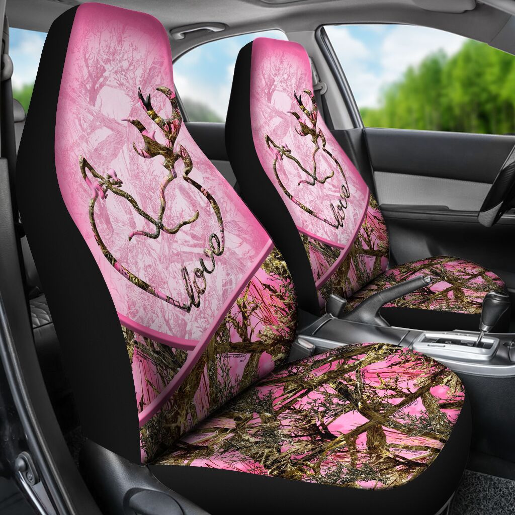 Maxcorners Buck And Doe Hunting Car Seat Covers