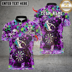 Maxcorners Scary Teddy Bear Dartboard Multicolor Customized Name, Team Name 3D Shirts