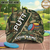 (2 Colors) Maxcorners Disc Golf Camo Putt Flying Discs Personalized Name 3D Cap LM3009