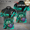 Maxcorners Lion Disc Golf Player Funny Cartoon Expression Personalized Name, Team Name 3D Shirt (4 Colors)