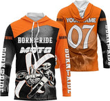 Maxcorners Motocross Born to Ride Motox Customize Name And Number 3D Shirts