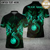Maxcorners Pickleball Polo Tribal Phoenix Luxury Style Multiple Options Personalized Name, Team Name 3D Shirt