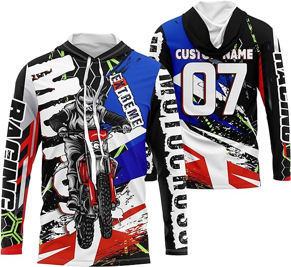 Maxcorners Motocross Racing Customize Name And Number 3D Shirts