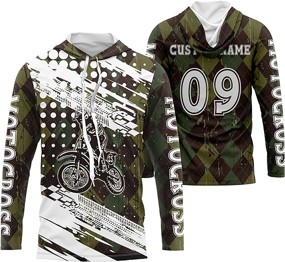 Maxcorners Motocross Dirt Bike Off-Road Motorcycle Customize Name And Number 3D Shirts