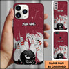 Maxcorners Bowling Angry Cartoon Pins Strike Multicolor Personalized Name 3D Phone Case