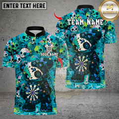 Maxcorners Scary Teddy Bear Dartboard Multicolor Customized Name, Team Name 3D Shirts
